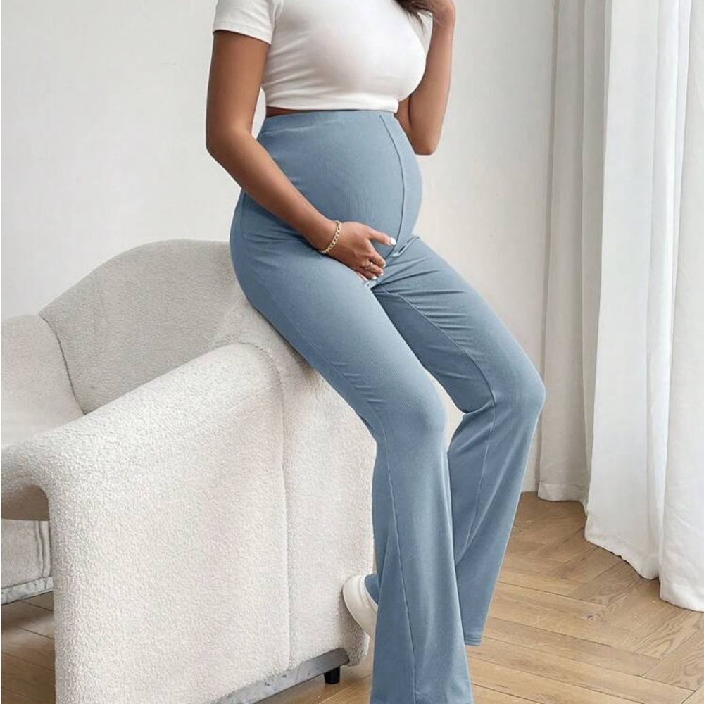Light Blue Flare Pants - Picture 4 of 5